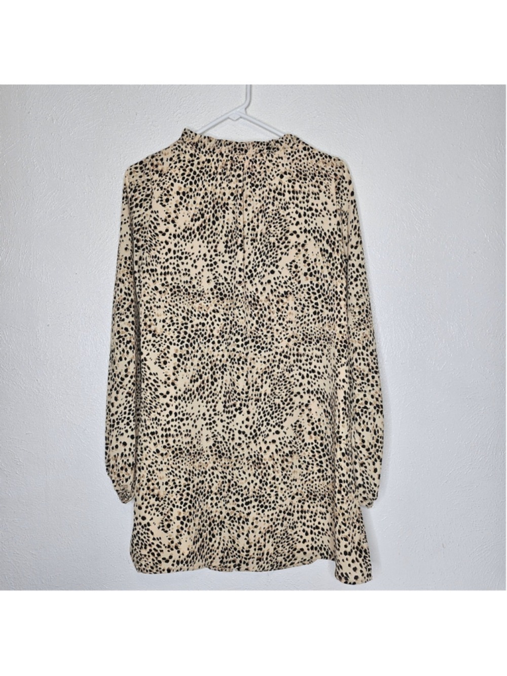 Buddy Love Leah Mini Dress Animal Print Tan Womens Size Extra Small - Picture 12 of 14